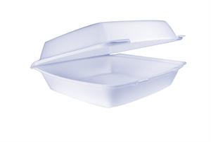 10.3 x 9.5 Foam Hinged Lid Container - 110HT1 (200)