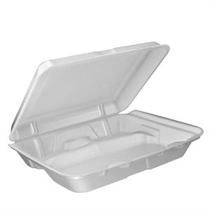 9.5 x 9.3 Foam 3 Comp. Hinged Lid Container - 95HT3 (200)