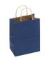 Navy Blue Tinted Shopper with Shadow Stripes