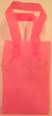 5 x 3 x 8 x 3 Frosted Pink Soft Loop Handle Bags (250) - Stewart's Packaging, Houston