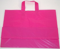 Frosted Purple Soft Loop Handle Bags 