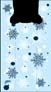 Blue Snowflake T-Shirt Bags