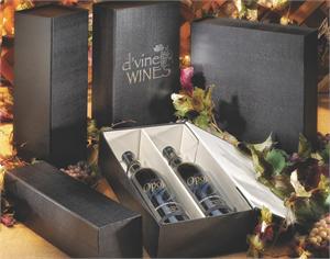 Rigid folding wine boxes, Stewart's Packaging, Houston